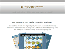 Tablet Screenshot of encorepartners.com